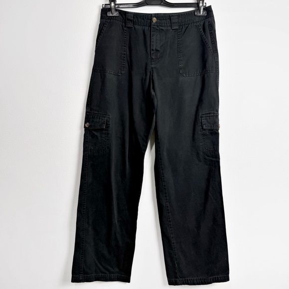 Dockers Women’s Cargo Pants Black Size 8 - Picture 1 of 5